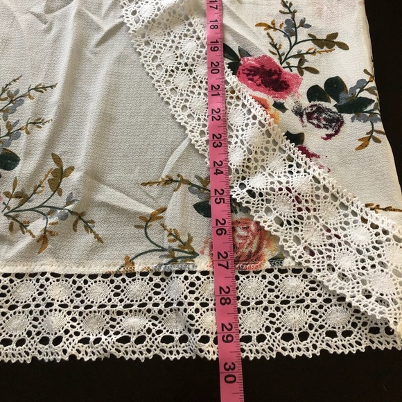 White Floral Long Sleeve Kimono Size OS - Picture 7 of 7